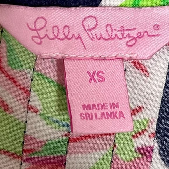 Lilly Pulitzer Sarasota Tunic “In the Vias” Navy/Pink - XS - Picture 10 of 11